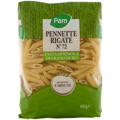 PAM Pennette Rigate N° 72 Pasta di Semola di Grano Duro 500 g – immagine 9