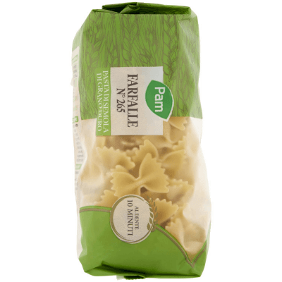 PAM Farfalle N° 265 Pasta di Semola di Grano Duro 500 g – immagine 10