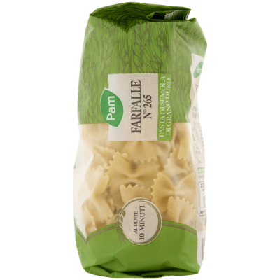 PAM Farfalle N° 265 Pasta di Semola di Grano Duro 500 g – immagine 12