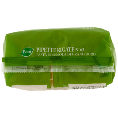 PAM Pipette Rigate N° 63 Pasta di Semola di Grano Duro 500 g – immagine 14