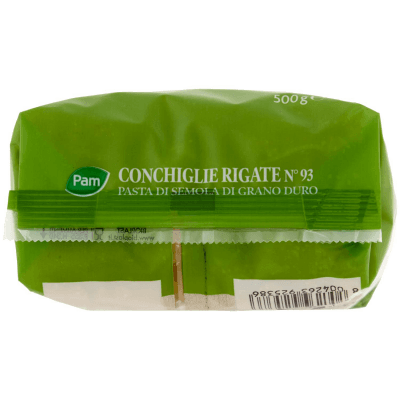 PAM Conchiglie Rigate N° 93 Pasta di Semola di Grano Duro 500 g – immagine 14