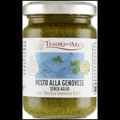 TESORI DELL'ARCA Pesto alla Genovese Senza Aglio con " Basilico Genovese D.O.P." 130 g – immagine 9