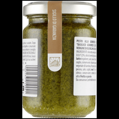 TESORI DELL'ARCA Pesto alla Genovese Senza Aglio con " Basilico Genovese D.O.P." 130 g – immagine 11