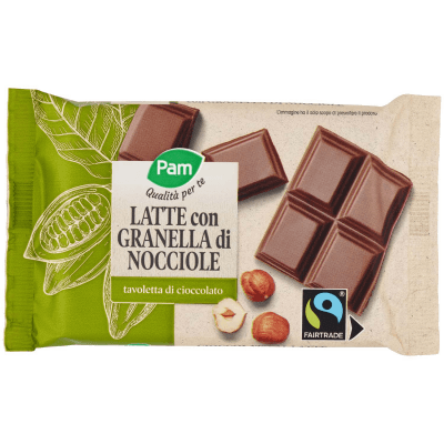 PAM Qualità per te Latte con Granella di Nocciole tavoletta di cioccolato 100 g – immagine 9