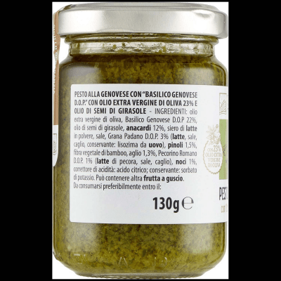 TESORI DELL'ARCA Pesto alla Genovese con "Basilico Genovese D.O.P." 130 g – immagine 10