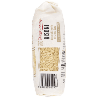 TESORI DELL'ARCA Pasta di Semola di Grano Duro Risoni 500 g – immagine 12