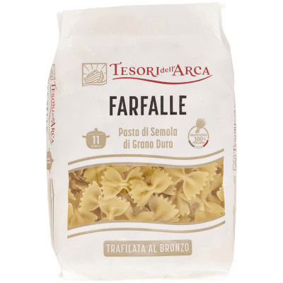TESORI DELL'ARCA Pasta di Semola di Grano Duro Farfalle 500 g – immagine 9