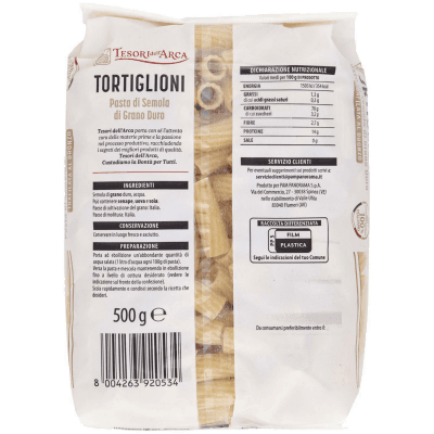 TESORI DELL'ARCA Pasta di Semola di Grano Duro Tortiglioni 500 g – immagine 11
