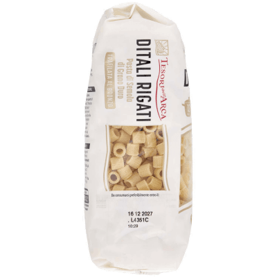 TESORI DELL'ARCA Pasta di Semola di Grano Duro Ditali Rigati 500 g – immagine 10