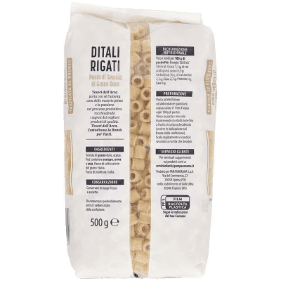 TESORI DELL'ARCA Pasta di Semola di Grano Duro Ditali Rigati 500 g – immagine 11