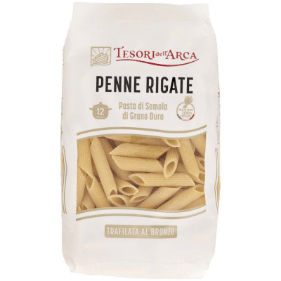 TESORI DELL'ARCA Pasta di Semola di Grano Duro Penne Rigate 500 g – immagine 9