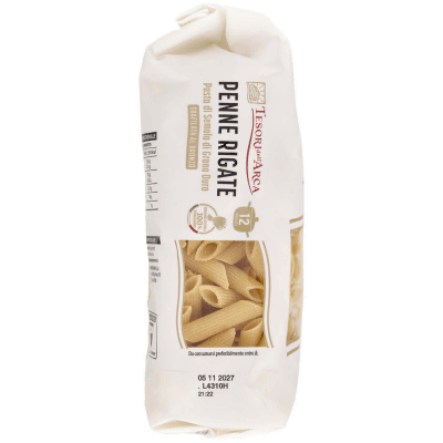 TESORI DELL'ARCA Pasta di Semola di Grano Duro Penne Rigate 500 g – immagine 10