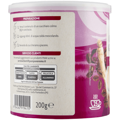 PAM Caffè e Ginseng Solubile 200 g – immagine 10