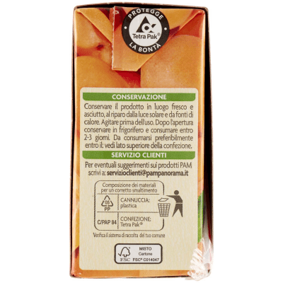 PAM PANORAMA Succo e Polpa di Albicocca 600 ml (200ml x 3) – immagine 12