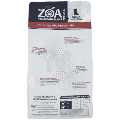 ZOA PREMIUM Adult mini <10kg ricco in agnello fresco e riso 1,5 kg – immagine 11
