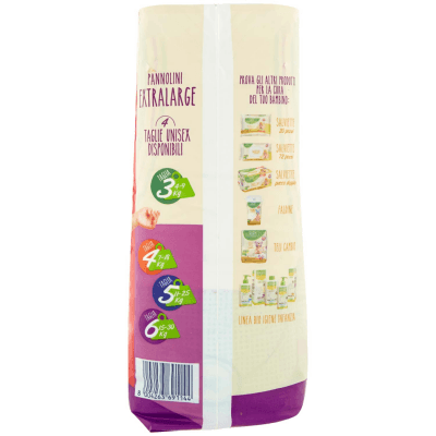 PAM PANORAMA Linea Baby Pannolini Extralarg Taglia 6 15-30 kg 14+14 pz – immagine 12