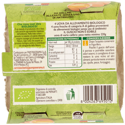 BIO 4 Uova fresche Biologiche 220 g – immagine 11