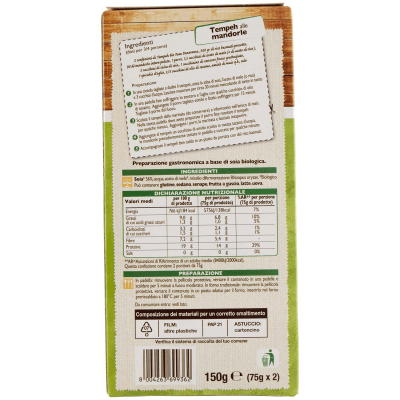 BIO Tempeh al naturale Biologico 2 x 75 g – immagine 11