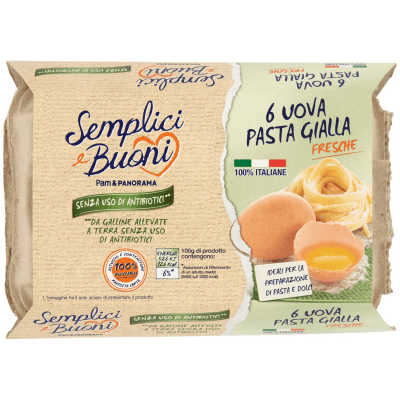 SEMPLICI E BUONI Senza Uso di Antibiotici 6 Uova Pasta Gialla Fresche – immagine 9