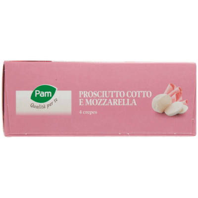PAM Qualità per te Prosciutto Cotto e Mozzarella 4 crepes surgelate 4 x 62,5 g – immagine 12