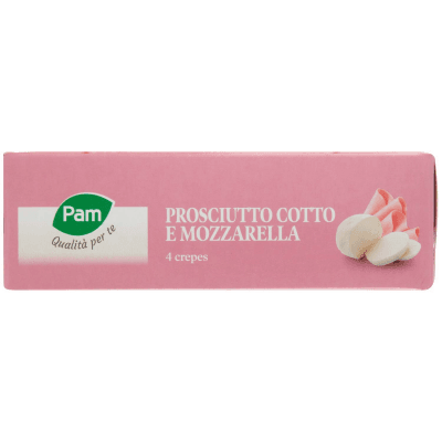 PAM Qualità per te Prosciutto Cotto e Mozzarella 4 crepes surgelate 4 x 62,5 g – immagine 13