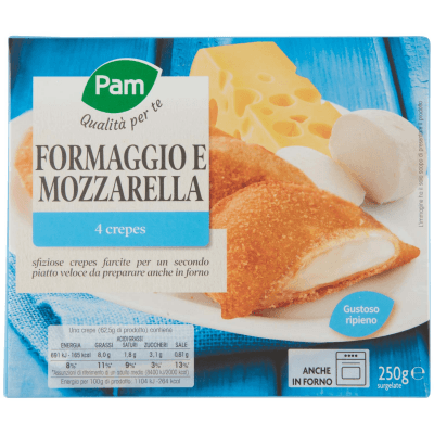 PAM Qualità per te Formaggio e Mozzarella 4 crepes surgelate 4 x 62,5 g – immagine 9