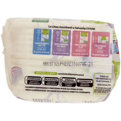 ARKALIA BIO Assorbenti Giorno Cotone Biologico con Ali Ripiegati in Bustina 12 pz – immagine 12