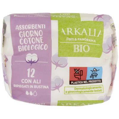 ARKALIA BIO Assorbenti Giorno Cotone Biologico con Ali Ripiegati in Bustina 12 pz – immagine 13