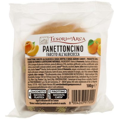 TESORI DELL'ARCA Panettoncino Farcito all'Albicocca 100 g – immagine 9