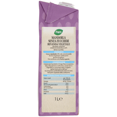 PAM Mandorla Senza Zuccheri Bevanda Vegetale 1 L – immagine 10