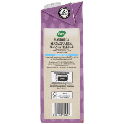 PAM Mandorla Senza Zuccheri Bevanda Vegetale 1 L – immagine 12