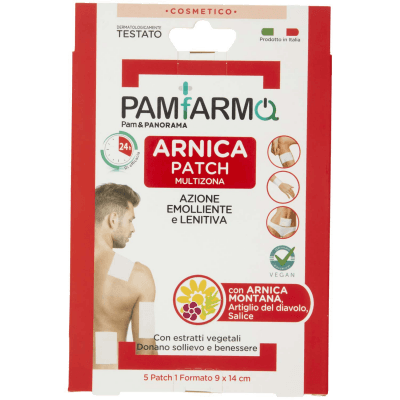 PAMFARMA Arnica Patch Multizona Azione Emolliente e Lenitiva 9 x 14 cm 5 pz – immagine 9