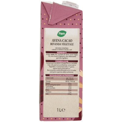 PAM Avena e Cacao Bevanda Vegetale 1 L – immagine 10