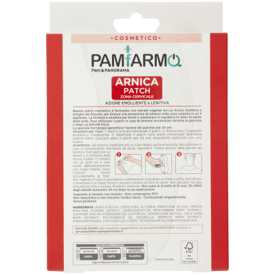Arnica Patch Zona Cervicale Azione Emolliente e Lenitiva 8 x 21,5 cm 4 pz – immagine 11