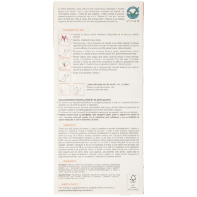ARKALIA Strisce Depilatorie Corpo Pelli Normali 16 pz + 2 Salviettine Post Depilazione – immagine 11