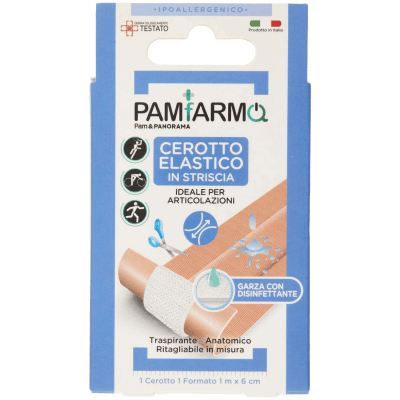 PAM PANORAMA Cerotto Elastico in striscia 1 Formato 1 m x 6 cm 1 pz – immagine 9