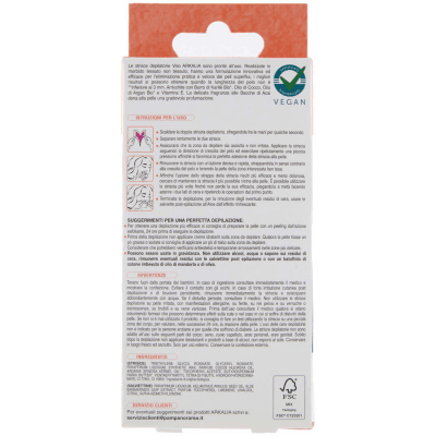 ARKALIA Strisce Depilatorie Viso Pelli Normali 16 pz + 3 Salviettine Post Depilazione – immagine 11