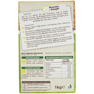 BIO Riso arborio Biologico 1 kg – immagine 11