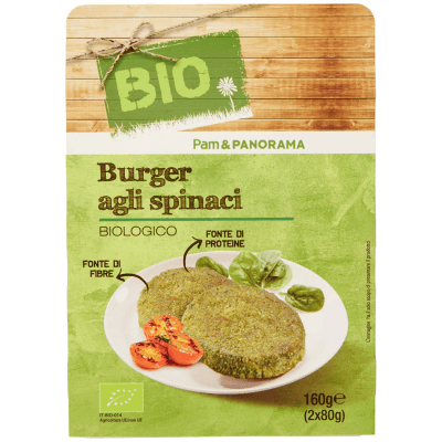 BIO Burger agli spinaci Biologico 2 x 80 g – immagine 9