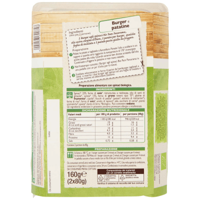 BIO Burger agli spinaci Biologico 2 x 80 g – immagine 11