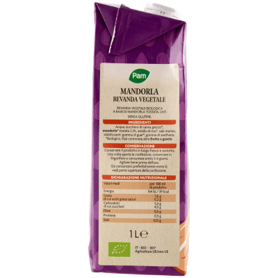 PAM Mandorla Biologica Bevanda Vegetale 1 L – immagine 10