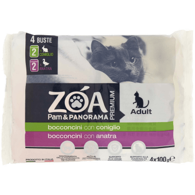 ZOA PREMIUM Adult bocconcini 2 con coniglio 2 con anatra 4 x 100 g – immagine 9