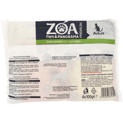 ZOA PREMIUM Adult bocconcini 2 con coniglio 2 con anatra 4 x 100 g – immagine 11