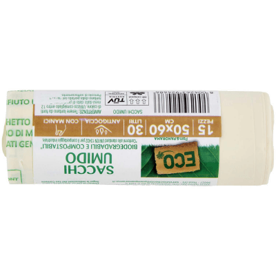 ECO Sacchi Umido Biodegradabili e Compostabili* 50 x 60 cm 30 Litri 15 pz – immagine 11