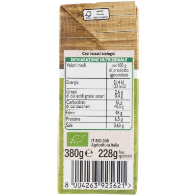 BIO Ceci Biologici 380 g – immagine 10