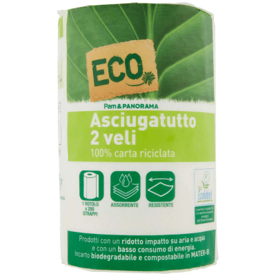 ECO Asciugatutto 2 veli 100% carta riciclata 1 rotolo – immagine 9