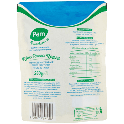PAM Qualità per te Riso Rosso Rapid Integrale 250 g – immagine 11