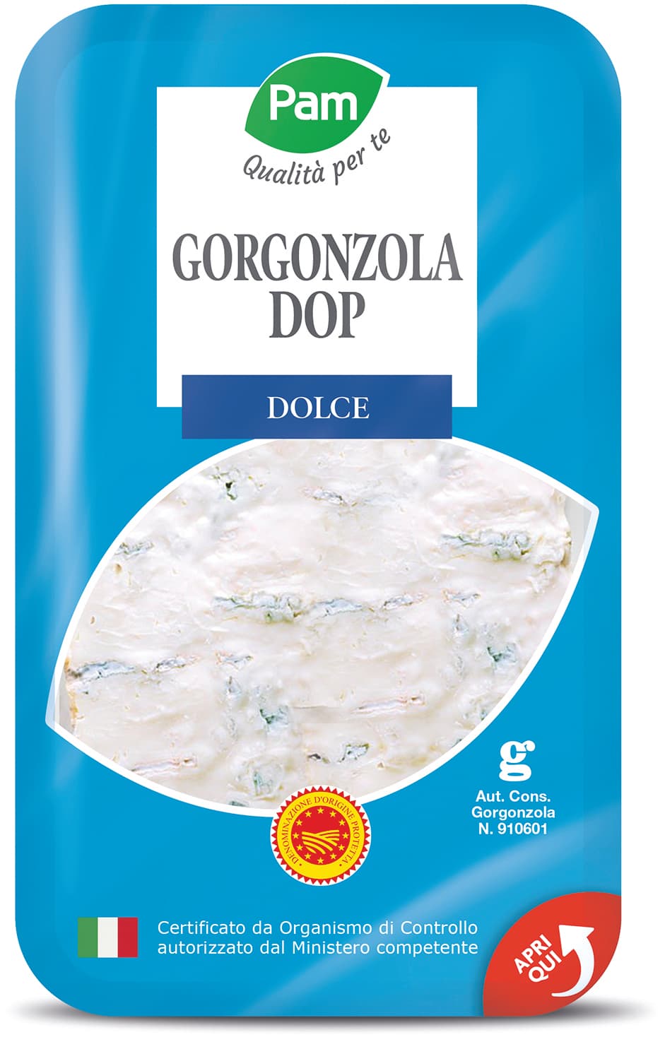 Gorgonzola DOP dolce PAM Qualità per te 300 g – immagine 1