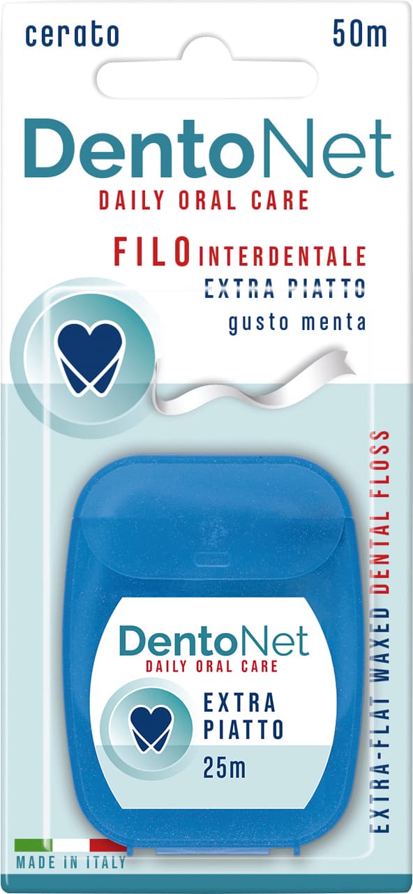 Dentonet Pharma+ Filo Interdentale Extra Piatto con Menta 50 m. – immagine 1