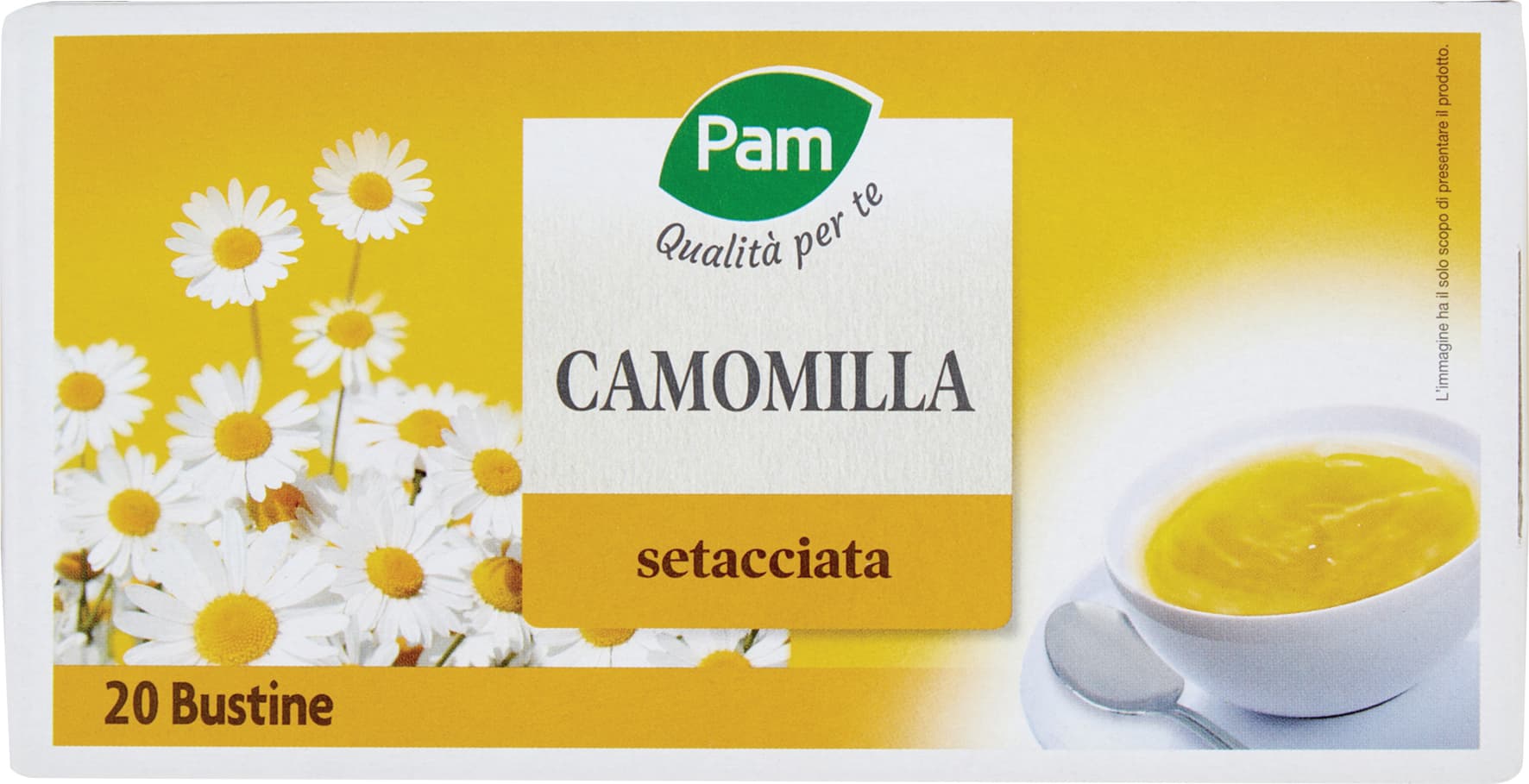 PAM PANORAMA Camomilla Setacciata 32g (1,6g x 20) – immagine 1